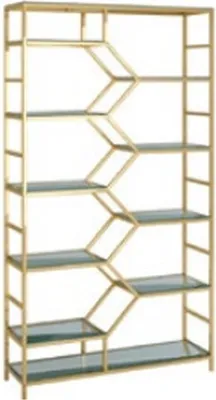 Produktbild von Metall Regal Trennwand Designer Luxus Regale Gold Schrank 3tlg. 120x200cm Wand