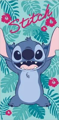 Produktbild von Disney Lilo und Stitch Badetuch, Strandtuch 70x140cm (Fast Dry)
