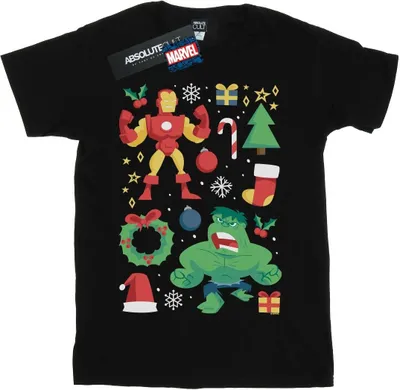 Produktbild von Marvel - "Christmas Day" T-Shirt für Herren BI43435 (XXL) (Schwarz)