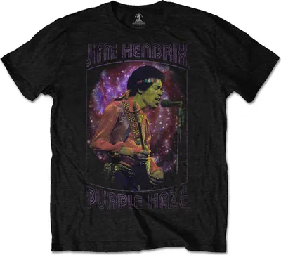 Produktbild von Jimi Hendrix Purple Haze Frame Black M T-Shirt
