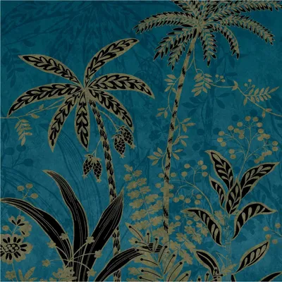 Produktbild von Fototapete 552034 Vliestapete Botanical Dschungel 200 x 300 cm Rasch Selection Blau