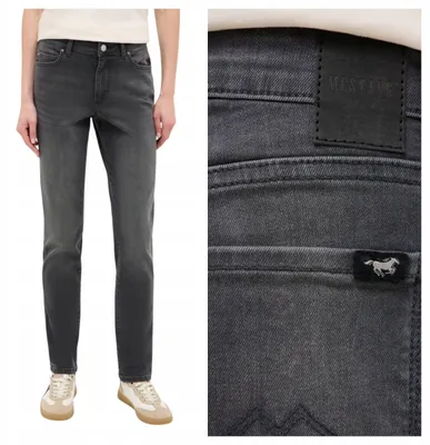 Produktbild von Mustang | Damenjeans Crosby Relaxed Slim Denim Black Stretch Casual moderne Jeans W31 L30