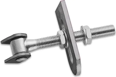 Produktbild von Torangel verstellbar M18 x 185 mm mit Anschweißlaschen Torbeschlag Stahl-Torband Stahltor-Scharnier von SOTECH