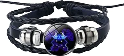 Produktbild von Armband Sternzeichen Zwillinge mit 3D Gravur im Glas
