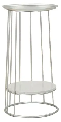 Zdjęcie produktu dla o Ferretti Stolik kawowy Towery Ø 40x76 cm srebrny