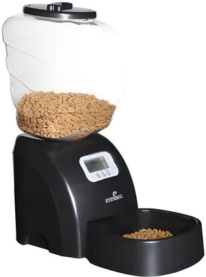 Produktbild von Programmierbarer Futterautomat EYENIMAL, 5 kg, 45x20x47 cm, für Katzen und kleine Hunde, Schwarz