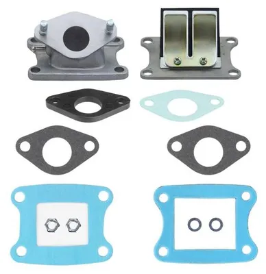 Productafbeelding van Inlaatstuk 18mm + isolatieplaat + membraanblok + afdichtingen voor Honda MT, MB, MTX, MBX 50 - Citomerx