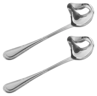 Soßenlöffel-Set 2er, Edelstahl, 20 cm, mit Ausgießer