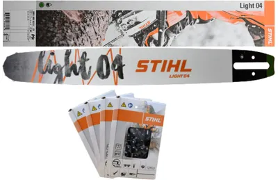 Produktbild von Stihl  30030007713 original Führungsschiene Schwert 40cm 1,6// 3/8'   //4 x Stihl original Kette Halbmeisselkette 36520000060
