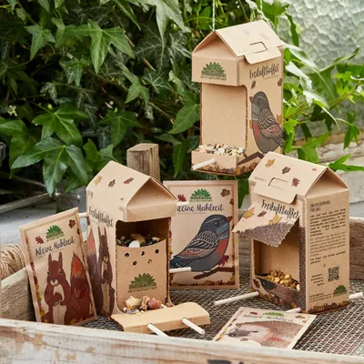 Immagine prodotto di Set regalo di mangime per animali - Mangime per uccelli, ricci e scoiattoli