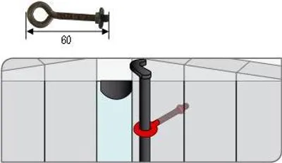 Produktbild von Schnürsenkelmutter TORBEL für Espagnolette Kataphorese - 745603