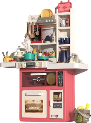 Produktbild von Coemo Kinderküche Jenny Spielküche mit viel Zubehör Farbe Rosa