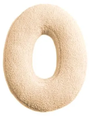 Produktbild von Buchstabenkissen "O" wollweiss