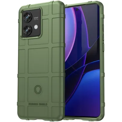 Produktbild von Mobigear Rugged Shield  Motorola Edge 40 Neo Hülle Flexibles TPU Backcover Stoßfest - Grün