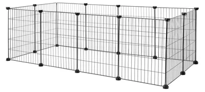 Productafbeelding van Konijnenren dierenren vrijloopren - 144 x 74 x 46 cm - Metaal