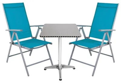 Immagine prodotto di Set da bistrot 3 pezzi Alluminio - Tessile Argento / Patrol