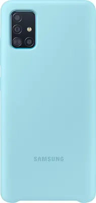 Produktbild von Samsung Galaxy A51 Hülle - Silikon - Samsung Backcover - Blau