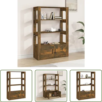 Produktbild von The Living Store Sideboard Räuchereiche 80x30x119,5 cm Holzwerkstoff
