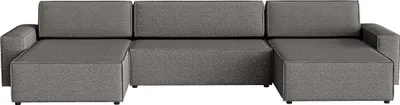 Produktbild von FEDVE Ecksofa Lummo U aus Bouclé-Stoff mit Schlaffunktion, Graphit