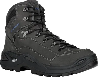 Zdjęcie produktu dla LOWA RENEGADE GTX MID, Męski, Dorosły, Antracyt, Niebieski, Buty outdoorowe, Chodzenia, Wędrówki, Trekking, Niemiecki
