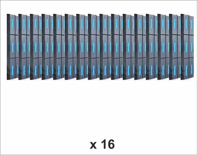 Produktbild von Marina Black 22 Set mit 16 Stück - Stegfender, Bootsfender zum Schutz von Motorbooten, Booten, Jetskis, Yachten 98x22x6cm  SUPERHIT DER SAISON 2024