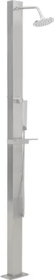 Image de vidaXL Douche de jardin droite en acier inoxydable