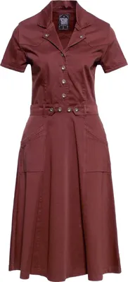 Produktbild von QUEEN KEROSIN Swingkleid Im 50Er Jahre Workwear Stil Red Xs