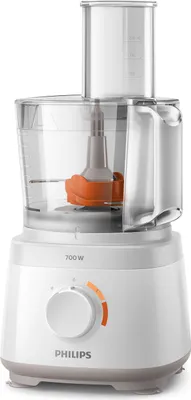 Produktbild von Philips Daily Collection Kompakte Küchenmaschine, 16 Funktionen, 700 W, Weiß (HR7310/00)