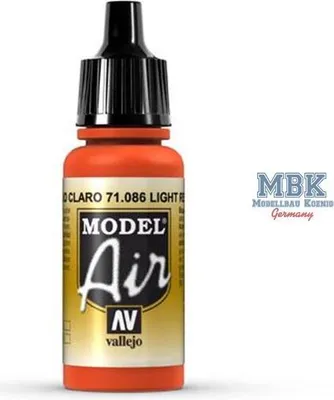 Productafbeelding van Vallejo 71.086, 17 ml, Rood, Mat, Fles