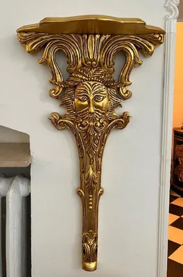 Produktbild von Casa Padrino Barock Wandkonsole Gold - Prunkvolle Wanddeko Konsole im Barockstil - Barock Deko Accessoires - Barock Möbel - Barock Interior