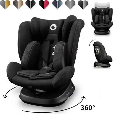 Produktbild von Lionelo Bastiaan One Kindersitz 360° drehbar Autokindersitz mit ISOFIX 0-36 kg Schwarz