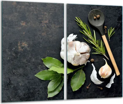 Produktbild von Herdabdeckplatten 2 teilig 30x52 Glaskeramikfeld Abdeckung Glas Küche