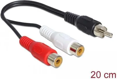 Image de Delock Adaptateur audio - RCA (M) pour RCA x 2 (F)