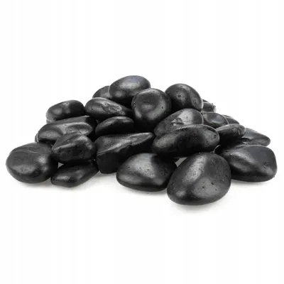 Produktbild von Aquarium Kies, Schwarz Glaenzend 4-8 cm 3 kg
