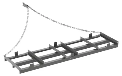 Produktbild von Schlepprechen - Anhängbarer Rechen für Kieswege - 183 x 51 cm - Verzinkter Stahl - Für ATV, UTV und Traktor - Zum Einebnen von Rasen
