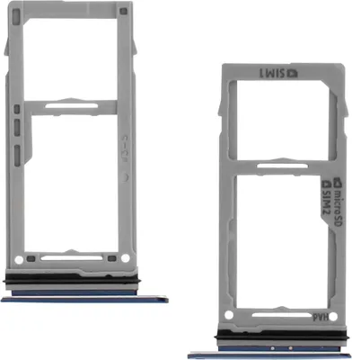 Image de Avizar, support pour carte SIM et carte MicroSD, pour Galaxy S9 / S9 Plus, couleur bleue