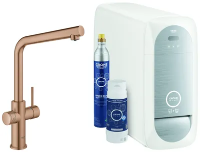 Produktbild von GROHE Blue Home, Standard, Roségold, Hebelgriffe, Einzelbild, Typ L, Keramik
