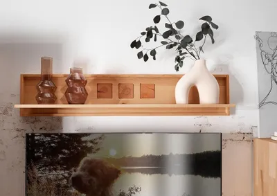 Produktbild von Wandregal 150 cm "Danzig" Kernbuche geölt