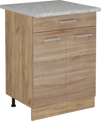 Produktbild von Küchenunterschrank Vicco R-Line Sonoma 60 cm AP Marmor, Model 53499