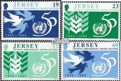 Produktbild von Briefmarken GB - Jersey 1995 Mi 719-722 (kompl.Ausg.) gestempelt UNO
