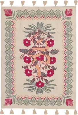 Produktbild von Teppich "wild" getuftete baumwolle seladongrün 120x170cm - Atmosphera créateur d'intérieur