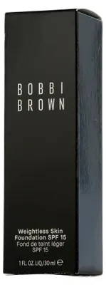 Zdjęcie produktu dla Bobbi Brown Weightless Skin Foundation SPF 15, Buteleczka z pompką, Krem, Skóra uniwersalna, Nawilżający, Złoto, W-048