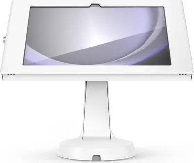 Produktbild von Compulocks Galaxy Tab A9+ Apex Enclosure Mast Stand - Befestigungskit (Gehäuse, Aufstellung) - für Tablett - verriegelbar - Metallrahmen - weiß - Bildschirmgröße: 27.94 cm (11") - Thekenbereich, Wandmontage - für Samsung Galaxy Tab A9+