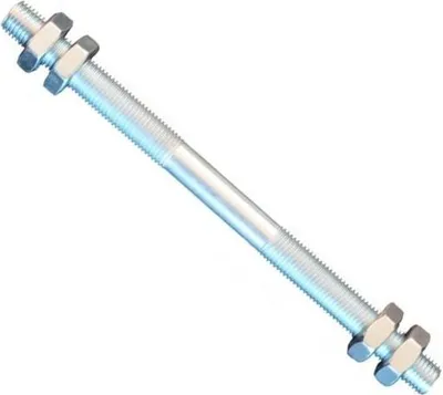 Produktbild von 1 Stück Gewindestange M10 Rechts - Links Gewinde  160 mm + 4 Muttern