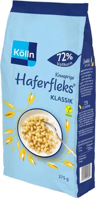 A bag of Kölln Haferfleks cereal.