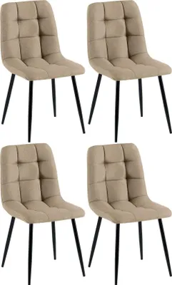 Immagine prodotto di set di 4 sedie da pranzo - design senza tempo ed elevato comfort