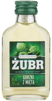 Produktbild von Żubr Bitterlikör mit Minze 90 ml