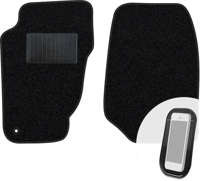 Produktbild von moto-MOLTICO Vorne Fußmatten Auto Velours Autoteppiche Schwarz Automatten Set 2-teilig passend für Jeep Cherokee 2002-2007