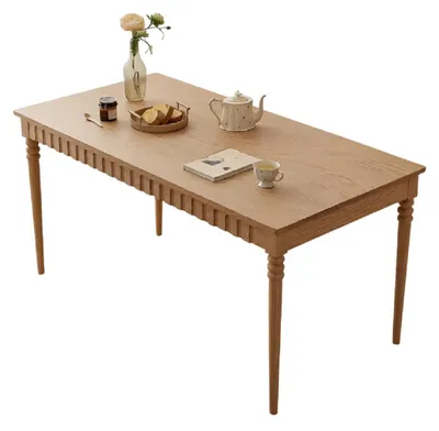 Obrázek produktu pro Hnědý jídelní stůl, moderní design, kvalitní dřevěný stůl, stylové obývací pokoje