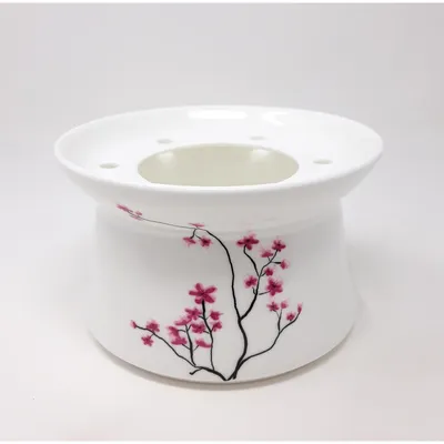 Produktbild von Stövchen CHERRY BLOSSOM Kirschblüten für 1,5 -2 Liter Kanne D. 14,7cm TeaLogic
